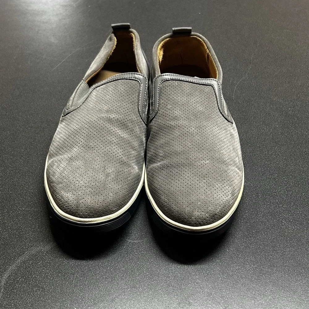 Cole Haan Gray Suede Loafers Mens Size 9.5 Classic Career Comfort